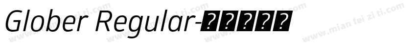Glober Regular字体转换